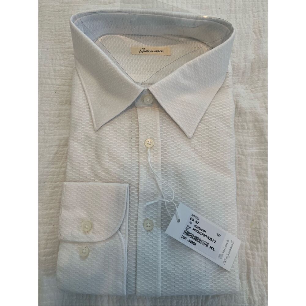 Gianmarco Men's Casual Button Down Shirt Camiceria Artigianale NEW NWT